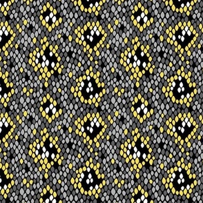 Snakeskin Pattern (Yellow and Gray) – Small Scale
