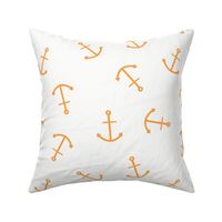 Orange  coastal anchors, tossed