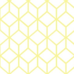FS Abstract Geometric Box Creamy Yellow on White