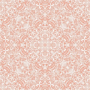 Chantilly Lace charcoal peach orange normal scale