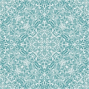 Chantilly Lace teal normal scale