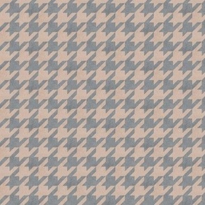 Western Denim Traditional Houndstooth in khaki and blue