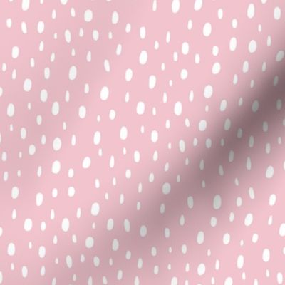 Cute Dots White On Pink