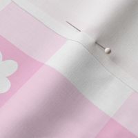 Pink Gingham Plaid Floral Baby Girl Nursery 