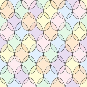 Overlapping Eggs Pastels