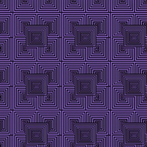 Amethyst Grid Geometric Textile Design