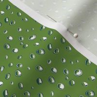 Cup Condensation, Water Droplets, Green Dots, Playful Drips