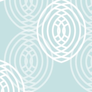 light blue and white concentric circles