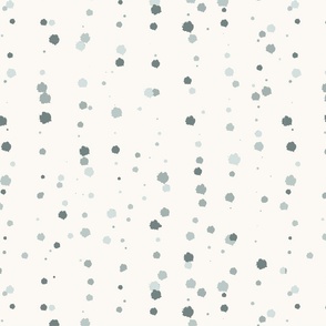 Soft Blue and Cream Watercolor Speckles Fabric - M
