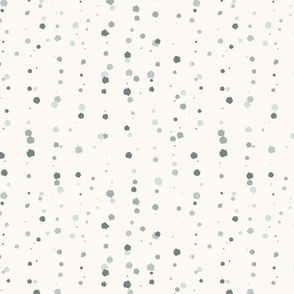 Soft Blue and Cream Watercolor Speckles Fabric - S