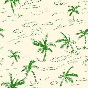 Outline Summer Palms