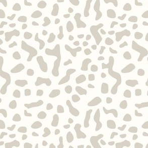 SIMPLE ABSTRACT BOHO ANIMAL LEOPARD NEUTRAL BEIGE