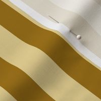 Small  Bold Circus Pastel yellow and brown Brush Stripes Fabric 