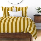 Large  Bold Circus Pastel yellow and brown Brush Stripes Fabric and wallpaper