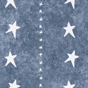 Western Striped Stars Light Blue Denim Texture