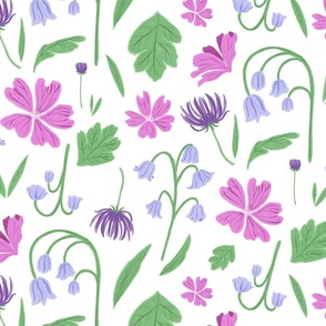 Sussex Floral - White Background