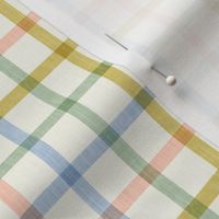 Small Colorful Plaid in Rainbow Colours, Cheerful Summer Check