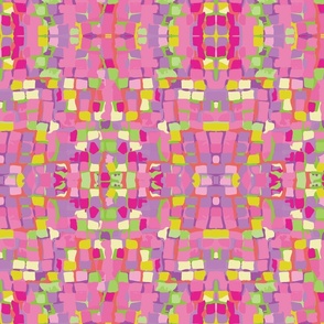 Contour Blocks-Pink Mardi Gras Palette