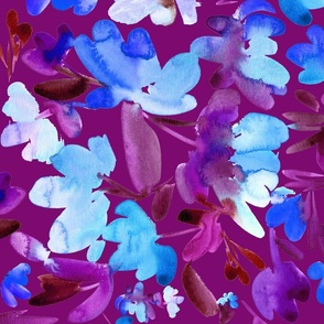 Loose flowers: blue (violet)