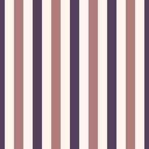 Candy Stripe, Plum Pink, Purple, Cream | Medium