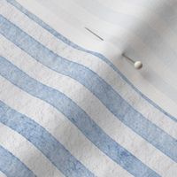 watercolor blue stripe - light denim blue color - botanical fog blue stripe wallpaper