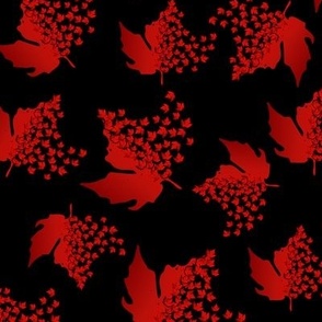 Canada Day Maple Leaves Black- Large 