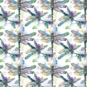 Celestial Flight: Watercolor Sagittarius Dragonfly Bug Print