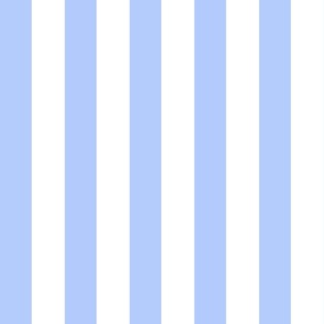 (M) Awning Stripes/Circus Stripes Beach Vibes Sky Blue and White
