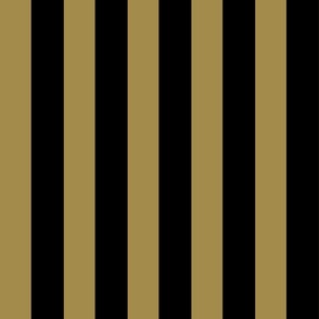 (M) Awning Stripes/Circus Stripes Classic Black and Gold