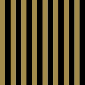 (S) Awning Stripes/Circus Stripes Classic Black and Gold