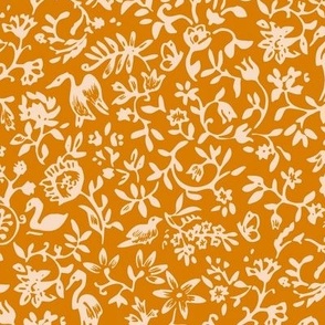 GAIA mustard (MEDIUM)_two tone indian floral