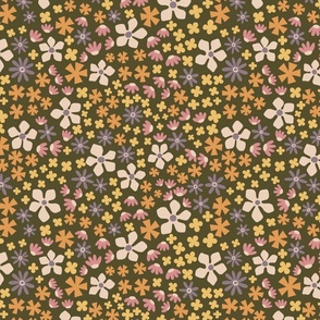 Ditsy meadow: floral pattern M