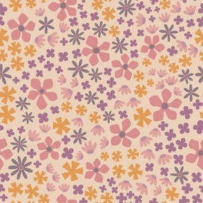 Ditsy meadow: floral pattern L