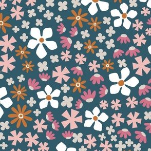 Ditsy meadow: floral pattern XL