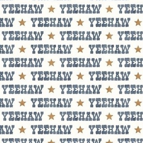 Yeehaw - Cowgirl/Cowboy Western - blue/cream - LAD24