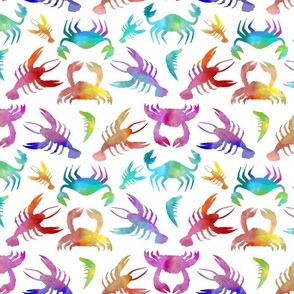 Colorful Crustaceans (White)