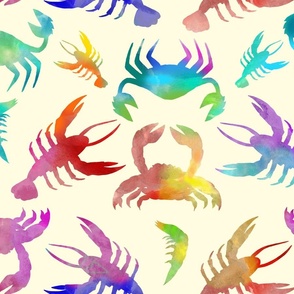 Colorful Crustaceans (Off White large scale) 