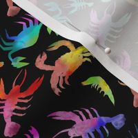 Colorful Crustaceans (Black small scale)  