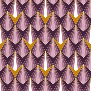 Art Deco Geometry Purple