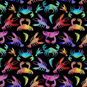 Colorful Crustaceans (Black)  