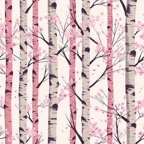 Small Birch Trees in Pink Hues - Copy - Copy