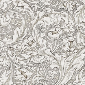 BACHELORS BUTTON (Old Renaissance Style) IN STONE AND COTTON - WILLIAM MORRIS