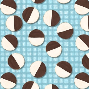 Black and white cookies - Blue