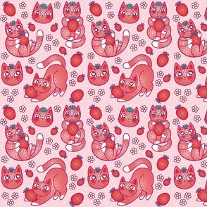 strawpurry cats milkshake pink small