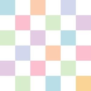 Checkerboard - Pastel 1” Checks 