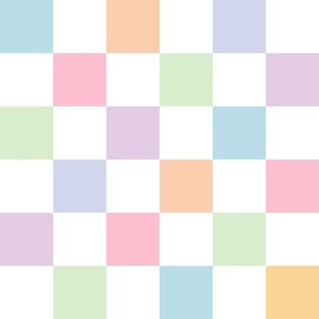 Checkerboard - Pastel 4” Large Checks 