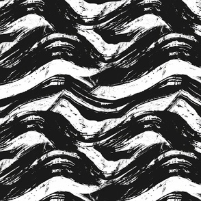 Black and White Cresting Waves ATL_2347