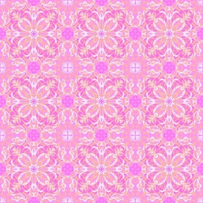 Luxe Baroque Tile Romance (pink) (medium)