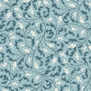 Bubble branches in teal - small scale