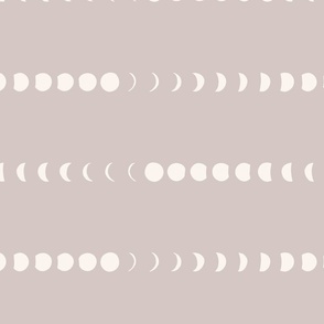 spooky simple collection - moon phase rows in cloudy purple